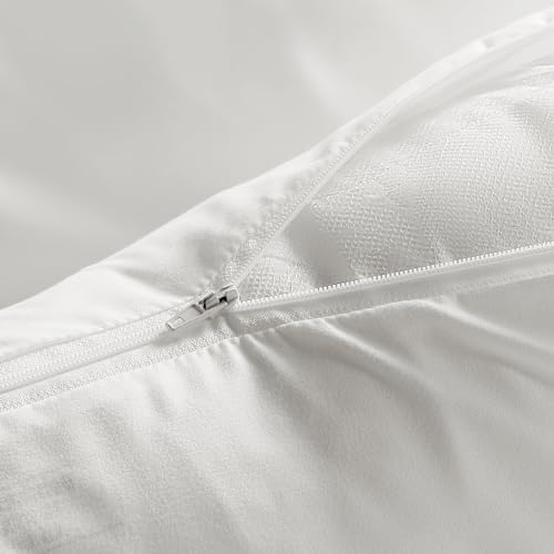 BEITE 4 Pack Pillow Case Protectors - 20x30 Inches Light Gray