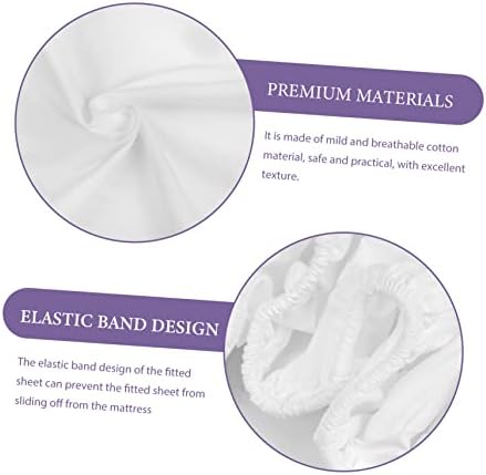 HOODANCOS Comfortable Cotton Fitted Sheet Mattress Protector for Thin Mattress