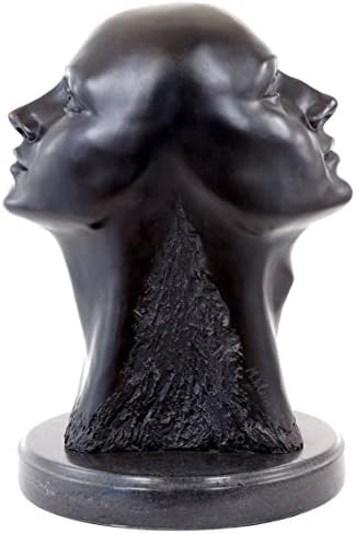Contemporary Art Bronze Figurine Head of Janus Signed Martin Klein