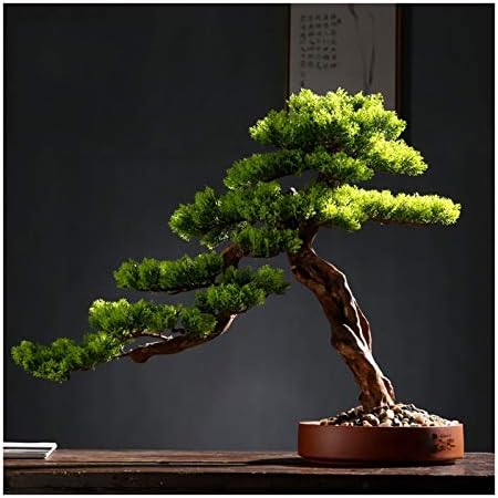 MaGILL Artificial Cedar Bonsai Tree in Ceramic Pot