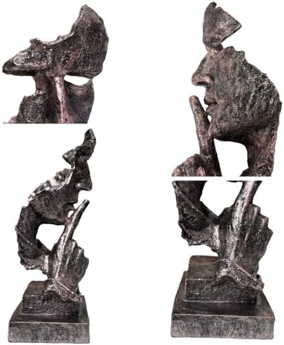 Silence is Golden Statue Modern Home Decor Sculpture
