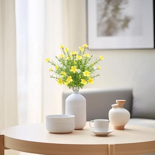 IUIBMI Artificial Daisy Flowers 6 Bundles 1378 Inch Decor Set