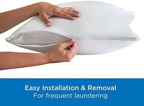 Aller-Ease Set of 4 Pillow Protectors - Moisture Wicking Allergy Protection
