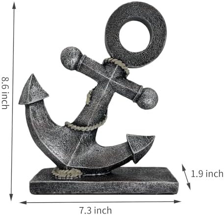 JTSTAN Nautical Anchor Sculpture Decor