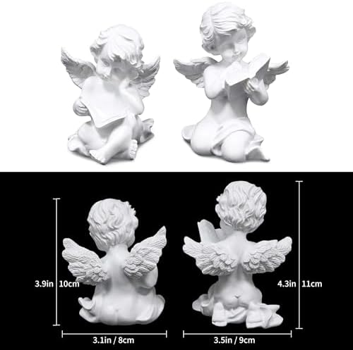 Goetland Cherub Angel Figurines Set of 2 Garden Decor