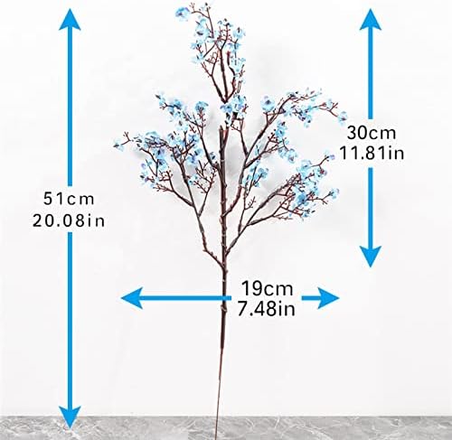 GaRcan Artificial Flowers with Pots White Branch Long Bouquet