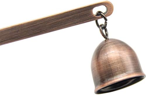 QDJUNE Red Copper Candle Snuffer with Long Handle 1
