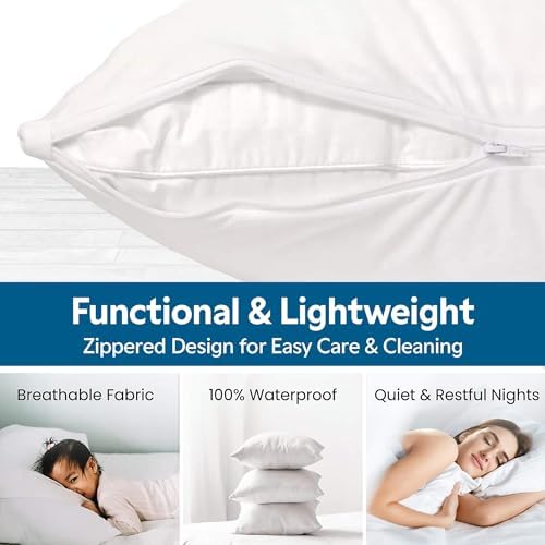 Guardmax Jersey Knitted Pillow Protector - 4 Pack Queen Size 20x30