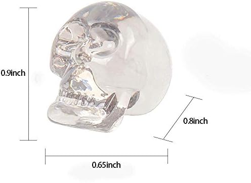 Crazy Night Crystal Gray Skull Ornaments 50 Pieces