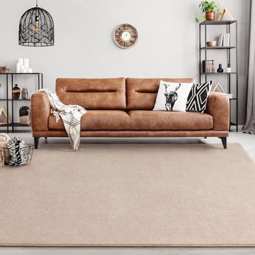 FlyDOIT 4x6 Ivory Memory Foam Rug
