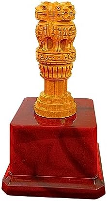 Elegant Wooden Ashoka Pillar with Stand 1