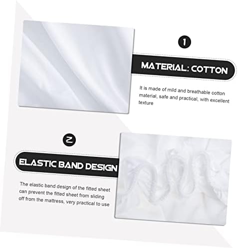 Zerodeko Cotton Fitted Sheet Cover for Twin Bed