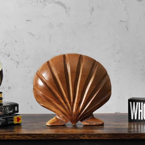 JOLLYMER Seashell Teak Sculpture 79x87x16
