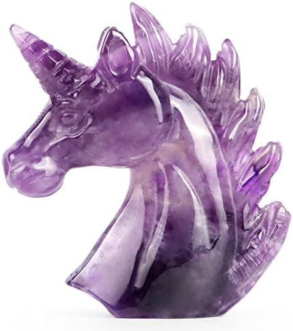 Artistone 3 Purple Amethyst Unicorn Statue