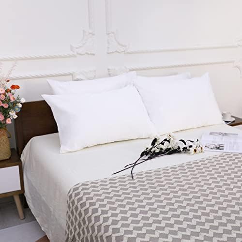 NTBAY 4 Pack Waterproof Pillow Protectors 20x36 Inches 1