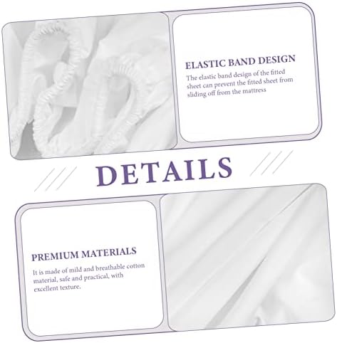 HOODANCOS Comfortable Cotton Fitted Sheet Mattress Protector for Thin Mattress