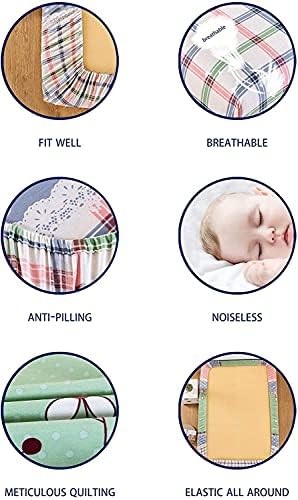 Manfei Halloween Fitted Sheet Set with Pillowcases Queen Size