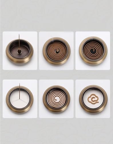 Julrybox Brass Incense Burner Classic Zen Decor Kit
