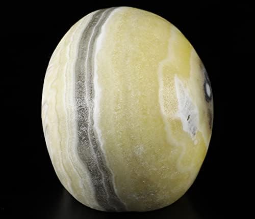 Skullis Zebra Calcite Crystal Skull Sculpture