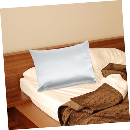 2PCS Ice Silk Pillow Covers with Zipper Design