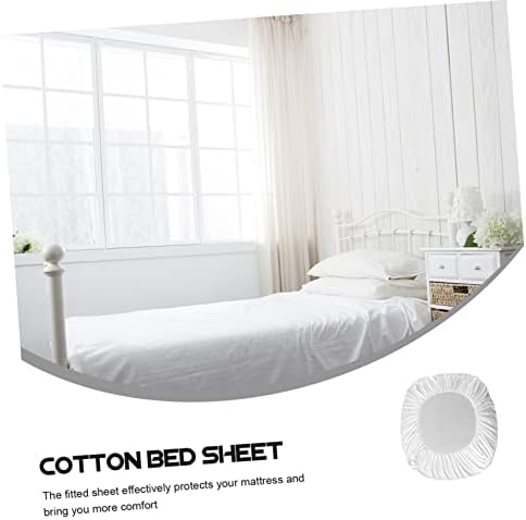 Zerodeko Cotton Fitted Sheet Cover for Twin Bed