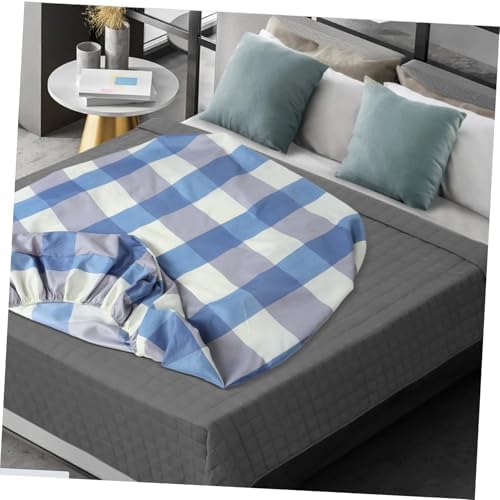 Levemolo Fitted Mattress Cover for Twin Bed Blue