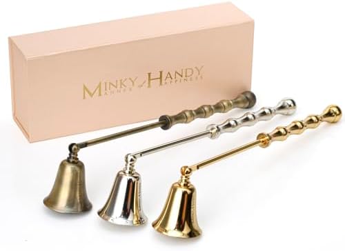 MINKY HANDY Luxury Brass Candle Snuffer - Silver