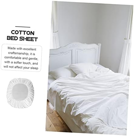 Luxshiny Queen Size Cotton Sheet Protector Fitted Bed Sheet