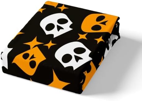Manfei Halloween Skull Ghost Queen Fitted Sheet Set 1
