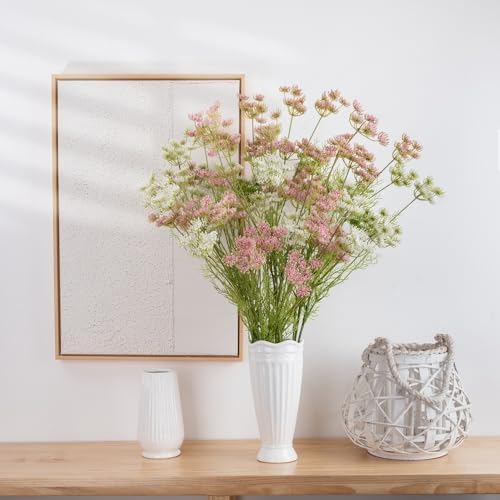 Nvzi Artificial Yarrow Wildflower Shrub Pink 319in