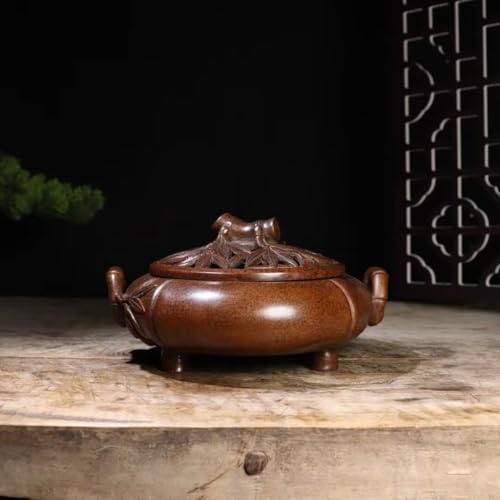 Julrybox Chinese Zen Copper Incense Holder Decor Kit