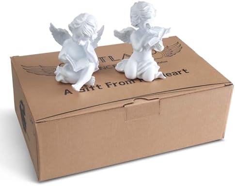 Goetland Cherub Angel Figurines Set of 2 Garden Decor