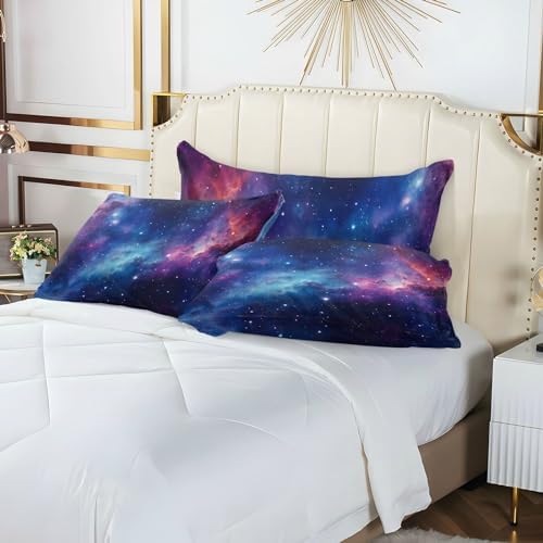 GAIGEO Plush Wallpapers Pillow Covers Zippered Design Standard Size