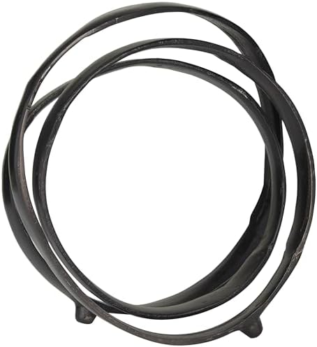 Deco 79 Black Aluminum Abstract Sculpture Statue
