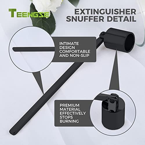 Stainless Steel Candle Snuffer - 59 Inch Long Handle Black