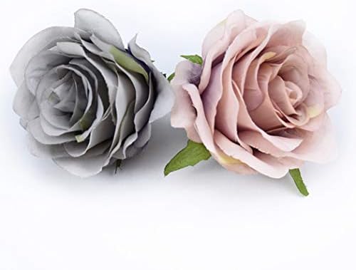 Retro Artificial Silk Roses Decor Wall Wreath