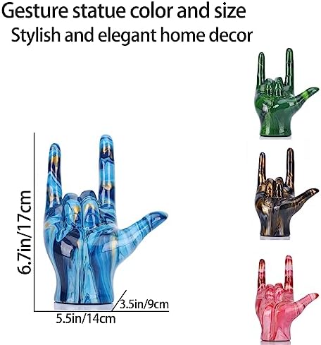 DOVDOV Love You Hand Gesture Statue Modern Art Decor