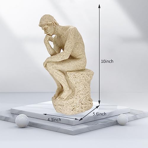 JTSTAN Thinker Statue Decor Office Desk Sculpture
