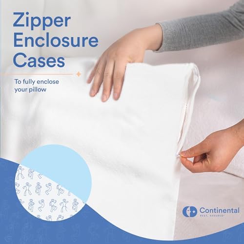 Continental Bedding Zippered Fleece Pillow Protectors
