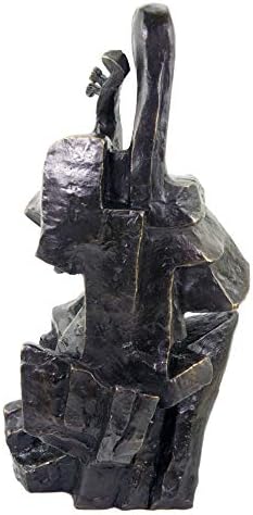 Kunst Ambiente Cello Player Bronze Statue - 47cm