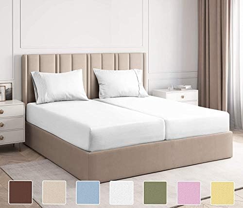 LinenEra 5 Piece Split Cal-King Bed Sheet Set