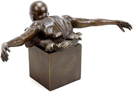 Kunst Ambiente Swimmer Bronze Sculpture - Signed Martin Klein