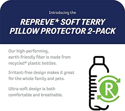 All-In-One Water-Resistant Pillow Protector 2-Pack