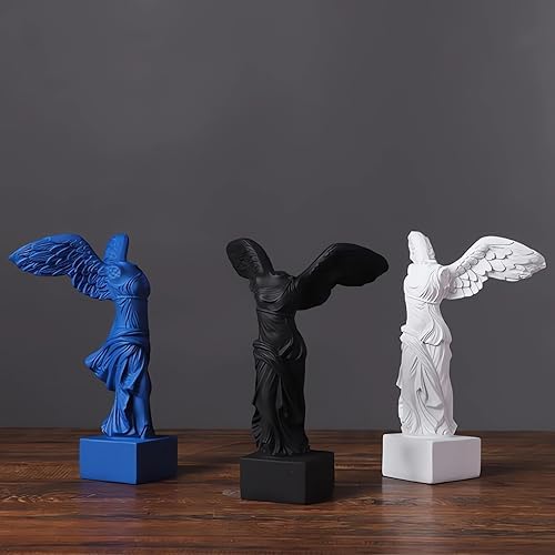 YUEOECOR Greek Winged Victory Statue 96in Blue