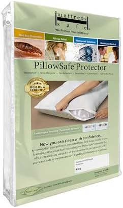 Mattress Safe Pillow Protector - 12x26 Waterproof Hypoallergenic