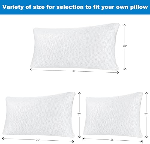 Enjoy Life Cooling Pillow Protectors with Zipper Set of 2
