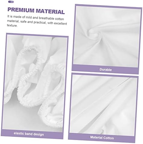 HOODANCOS Comfortable Cotton Fitted Sheet Mattress Protector for Thin Mattress