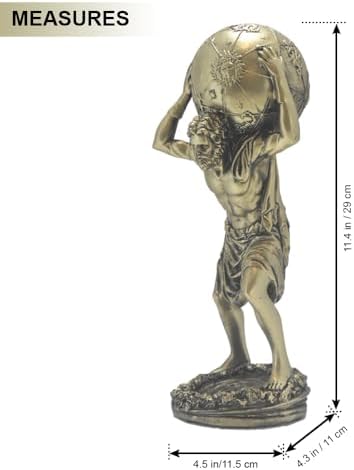 Atlas Statue - 114 Inch Bronze Home Office Decor