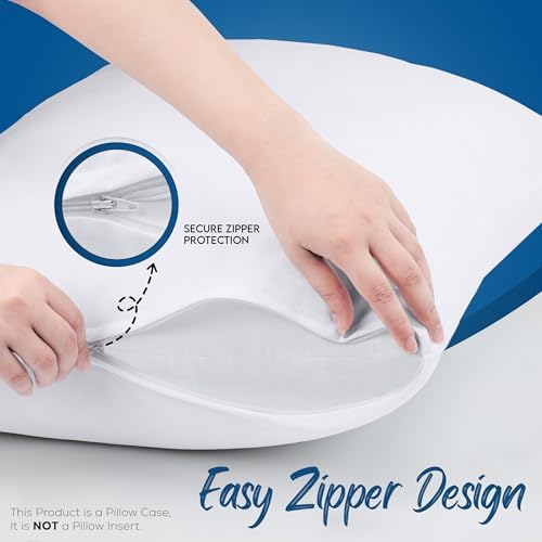Utopia Bedding 4 Pack Waterproof Pillow Protectors King Size White