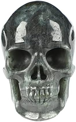Skullis Labradorite Crystal Skull Hand Carved Statue